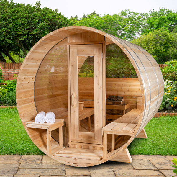 Serenity Cedar Barrel Sauna