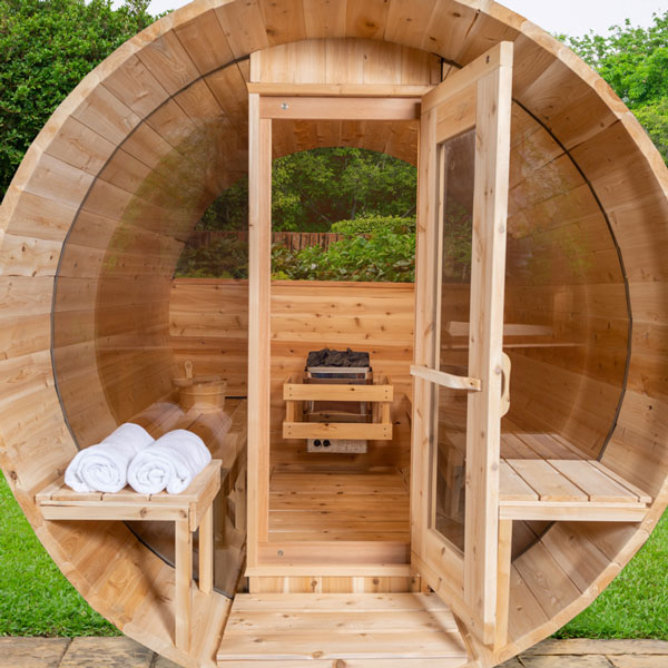 Serenity Cedar Barrel Sauna