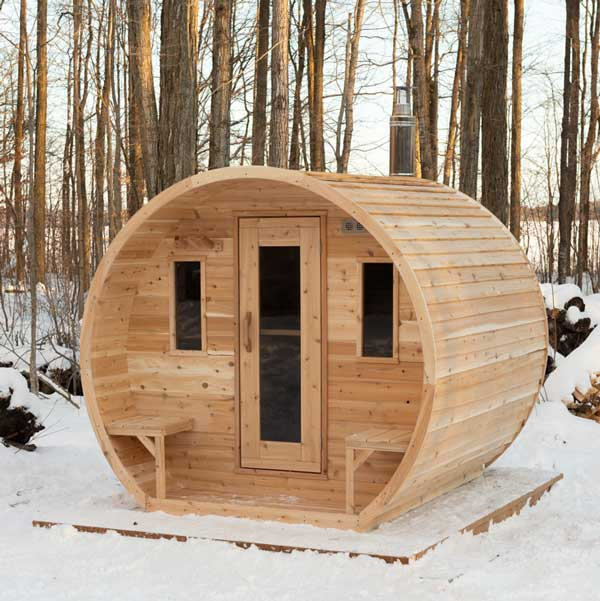 CT Elation Cedar Barrel Sauna – Canadian Timber Collection