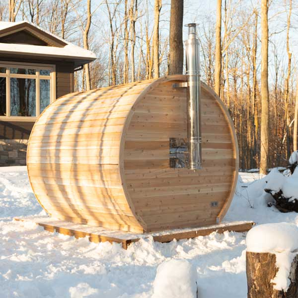 CT Elation Cedar Barrel Sauna – Canadian Timber Collection