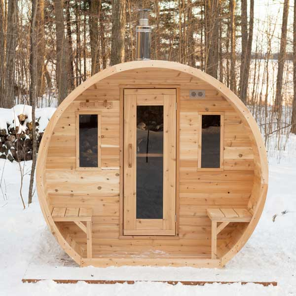 CT Elation Cedar Barrel Sauna – Canadian Timber Collection