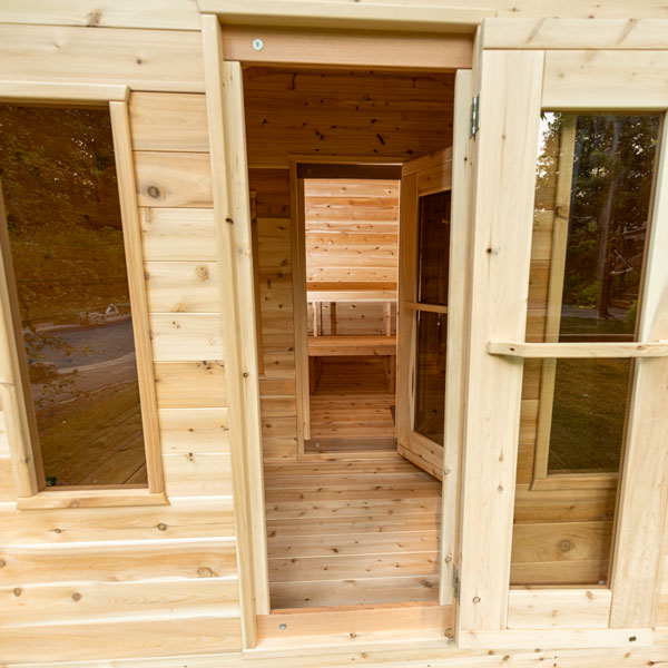 Georgian Cabin Cedar Sauna with Changeroom