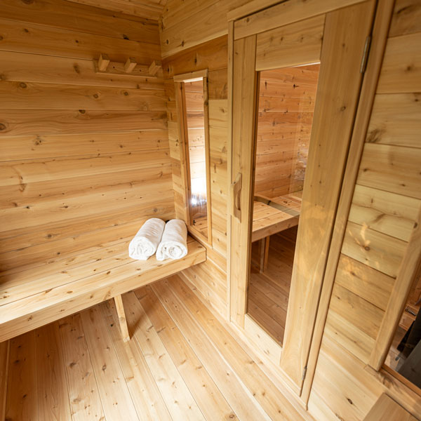 Georgian Cabin Cedar Sauna with Changeroom