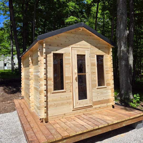 Georgian Cabin Cedar Sauna with Changeroom