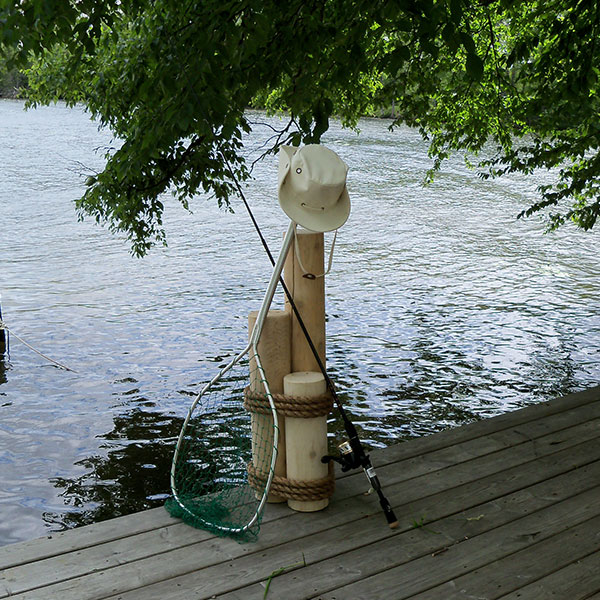 Dockside Roped Cedar Log Set