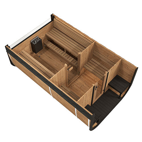 SaunaLife Model CL12GCP Outdoor Sauna Suite