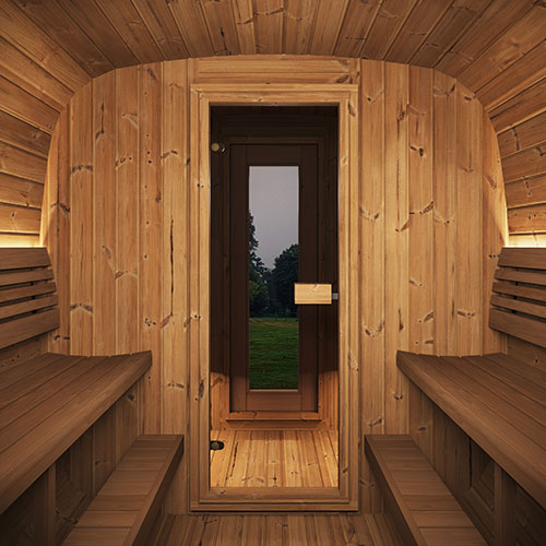 SaunaLife Model CL12GCP Outdoor Sauna Suite