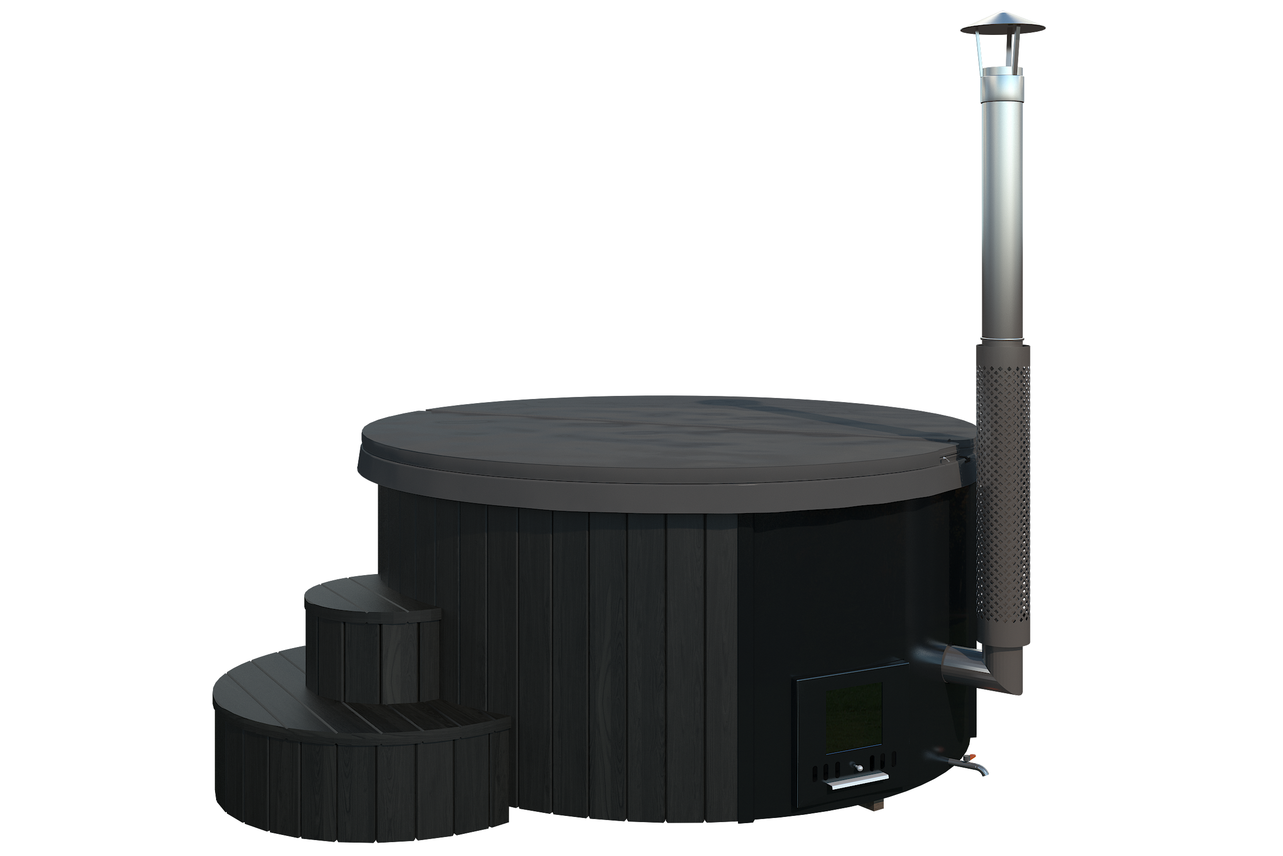 SaunaLife Model S4B Wood-Burning Hot Tub