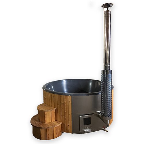 SaunaLife Model S4N Wood-Burning Hot Tub