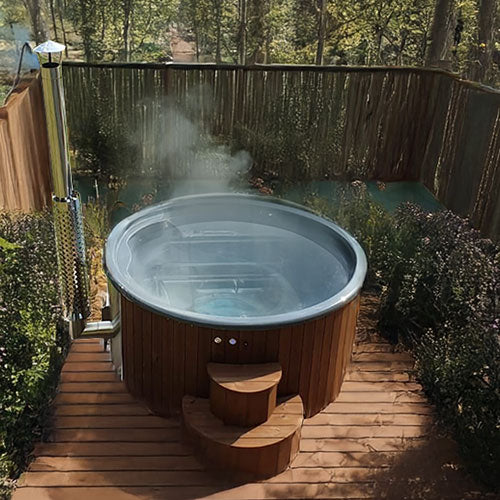 SaunaLife Model S4N Wood-Burning Hot Tub