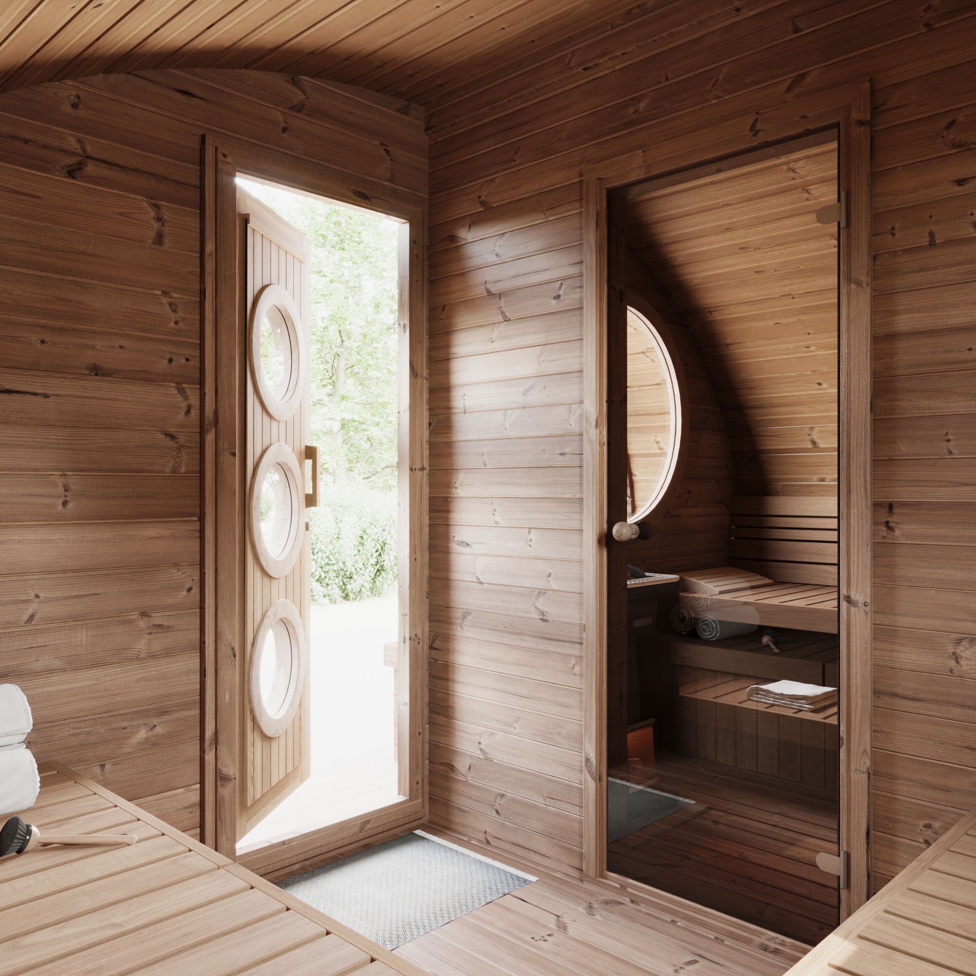 SaunaLife Model G11 Outdoor Sauna Suite