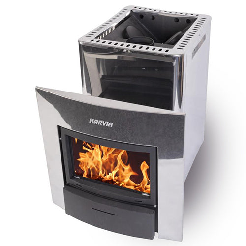 Harvia 20 Duo Wood-Burning Sauna Stove & Fireplace