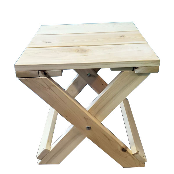 White Cedar Foldable Adirondack End Table