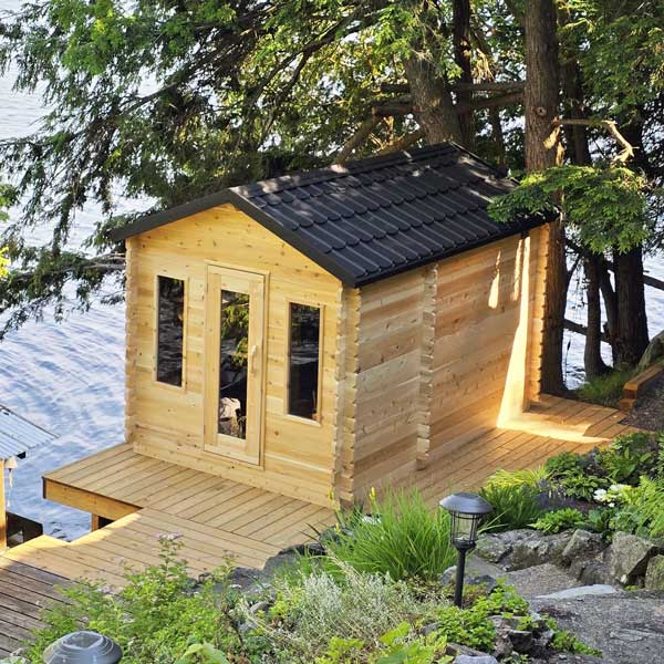 Georgian Cabin Cedar Sauna with Changeroom