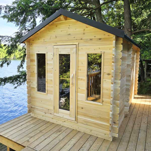 Georgian Cabin Cedar Sauna with Changeroom