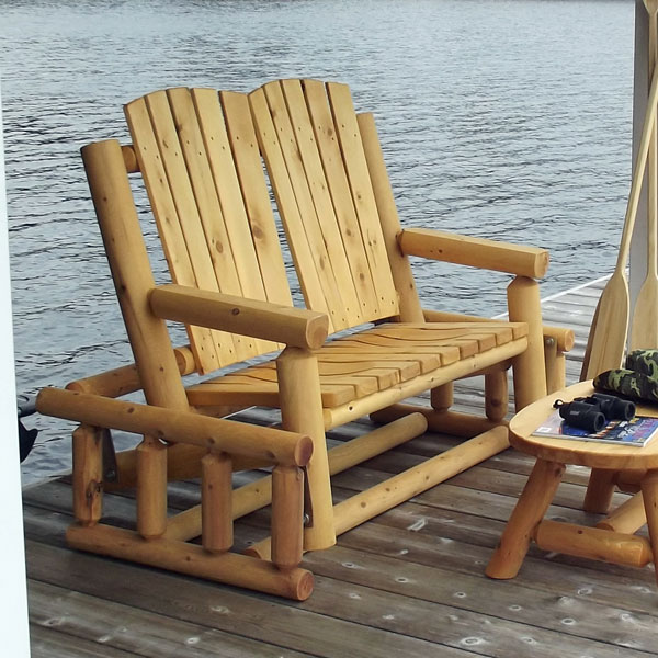 White Cedar Log Glider
