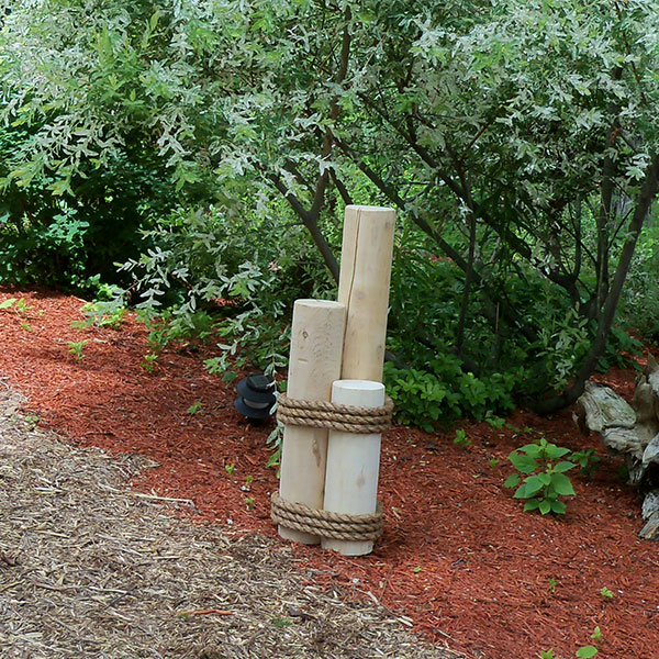 Dockside Roped Cedar Log Set