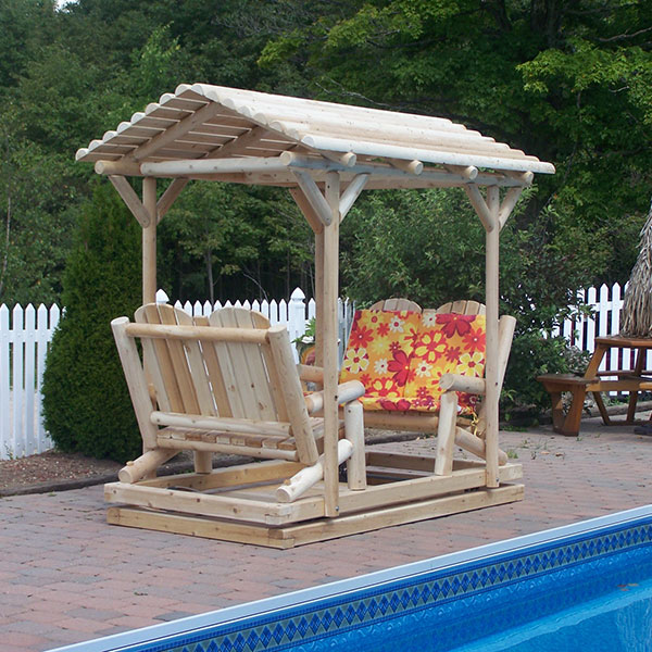 Cedar Log Double Glider