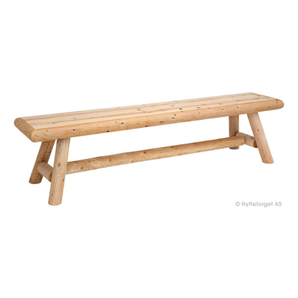 Cedar Log Bench 96"
